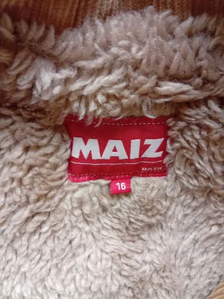 Abrigo joven MAIZ talla 16