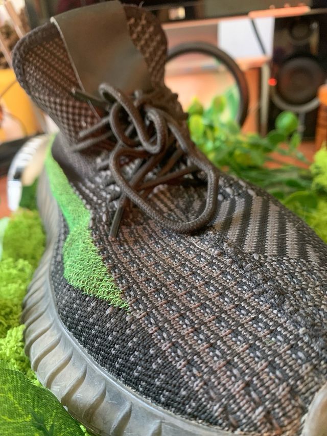 Zapatillas como Yeezy Hombre Negro/Verde