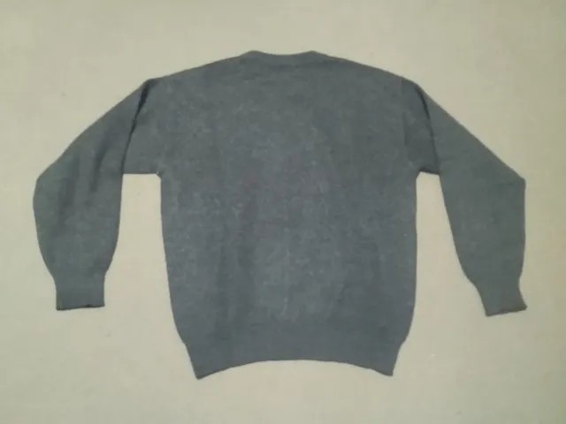 Jersey de lana gris con rombos