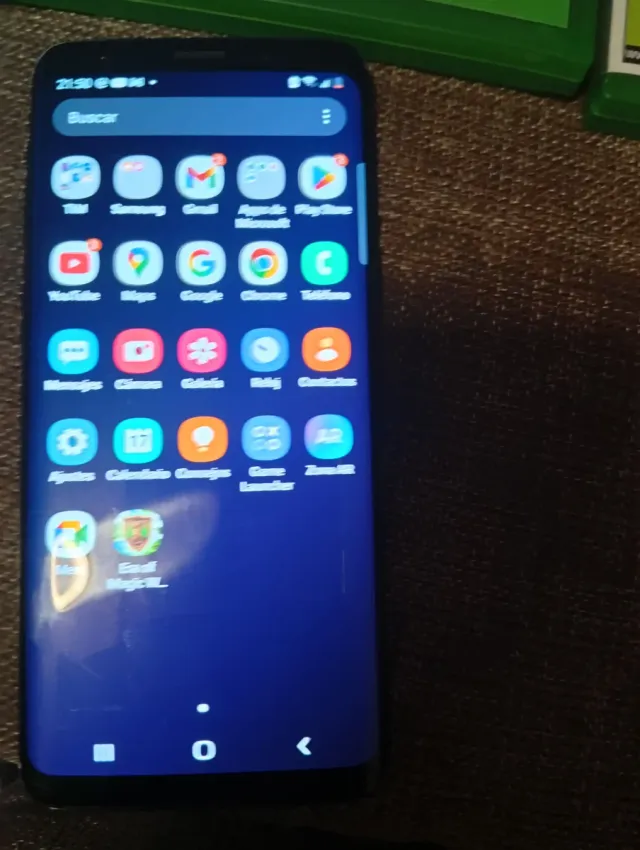 Samsung Galaxy S9 Negro con golpes traseros
