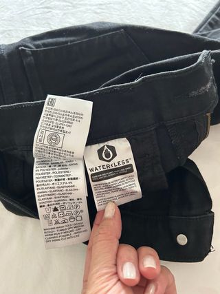 Vaqueros Levi's 710 Mujer Negros