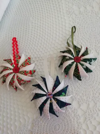 3 Molinillos Navideños Patchwork