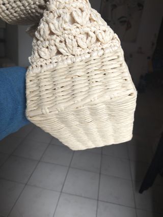 Borsa paglia rafia beige