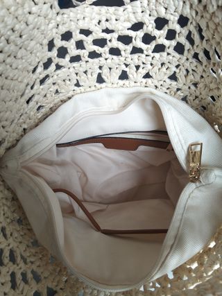 Borsa paglia rafia beige