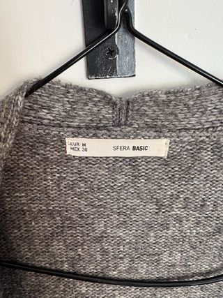 Jersey largo Stradivarius gris talla única