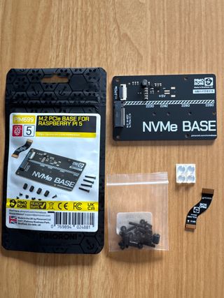 Pimoroni NVMe Base SSD PCIe Raspberry Pi 5 NUEVA