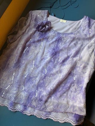 Vestido de fiesta morado