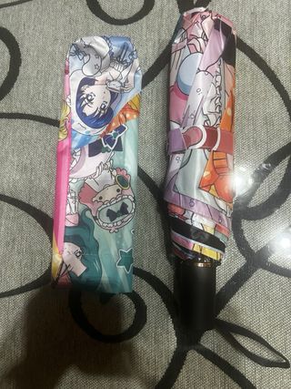 Paraguas estilo anime multicolor
