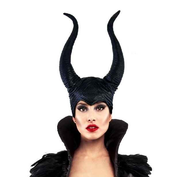 Gorro Maléfica con cuernos mujer