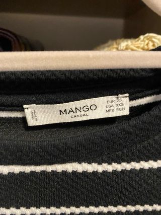 Vestido Mango Rayas Marinero Talla XS