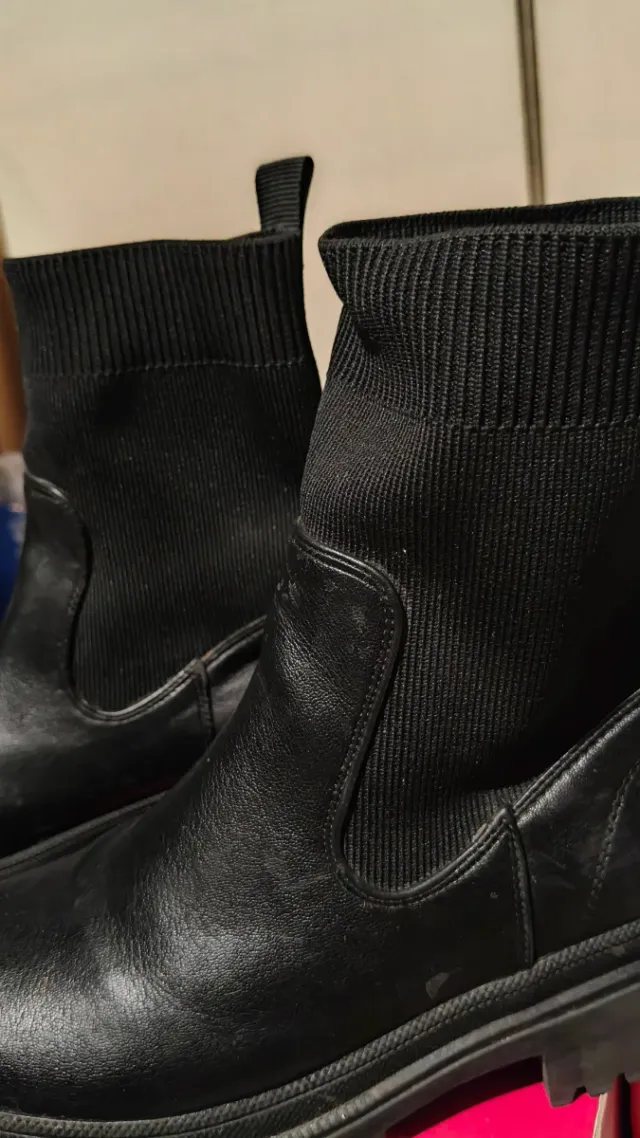 Botas track negras mujer