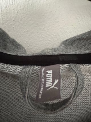 Felpa Puma Grigia con Zip