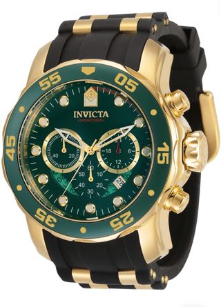 Reloj Invicta Cronógrafo Dorado y Verde
