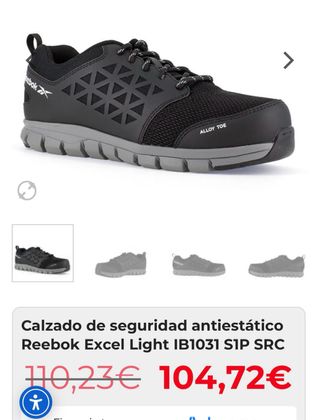 Zapatos de seguridad Reebok Excel Light Talla 46