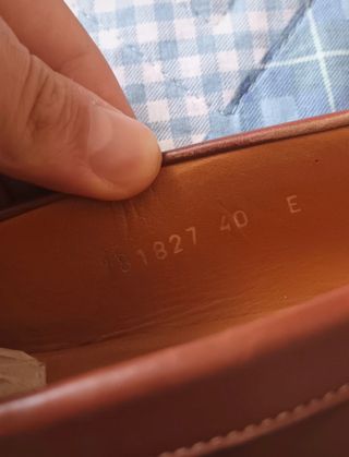 Gucci 40 Mocassini di pelle logo GG Uomo