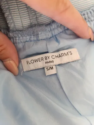 Falda de tul azul y blanco talla S-M