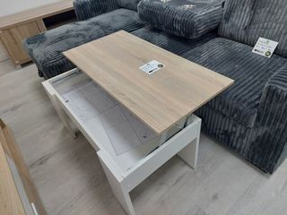 Mesita de centro madera extensible