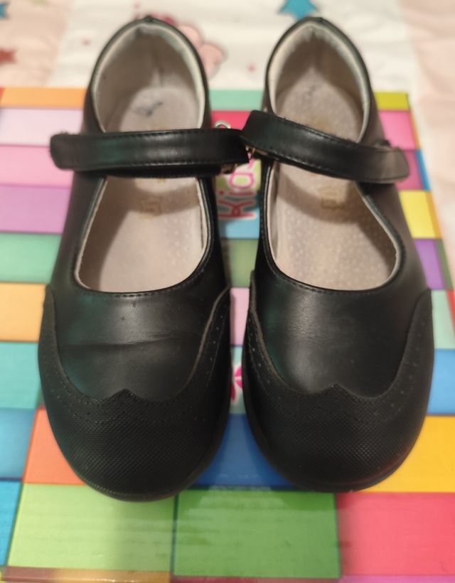 Zapatos Escolares Negros Niña 31