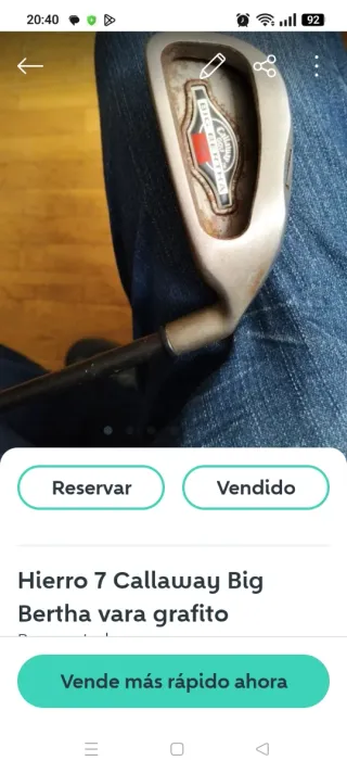 Híbrido 3 PING Rapture 19° más otros palos