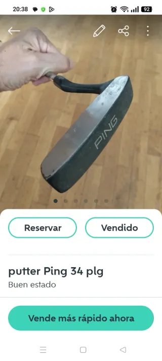 Híbrido 3 PING Rapture 19° más otros palos