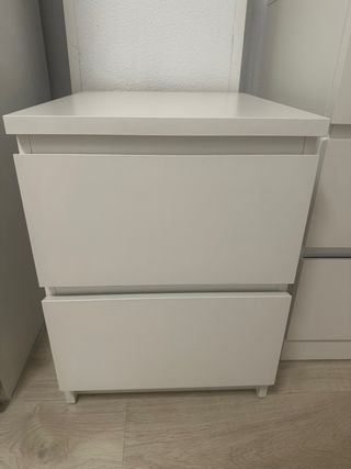 2 comodini bianchi Ikea MALM