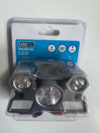 LOTE DE 9 UNIDADES DE LINTERNA FRONTAL LED