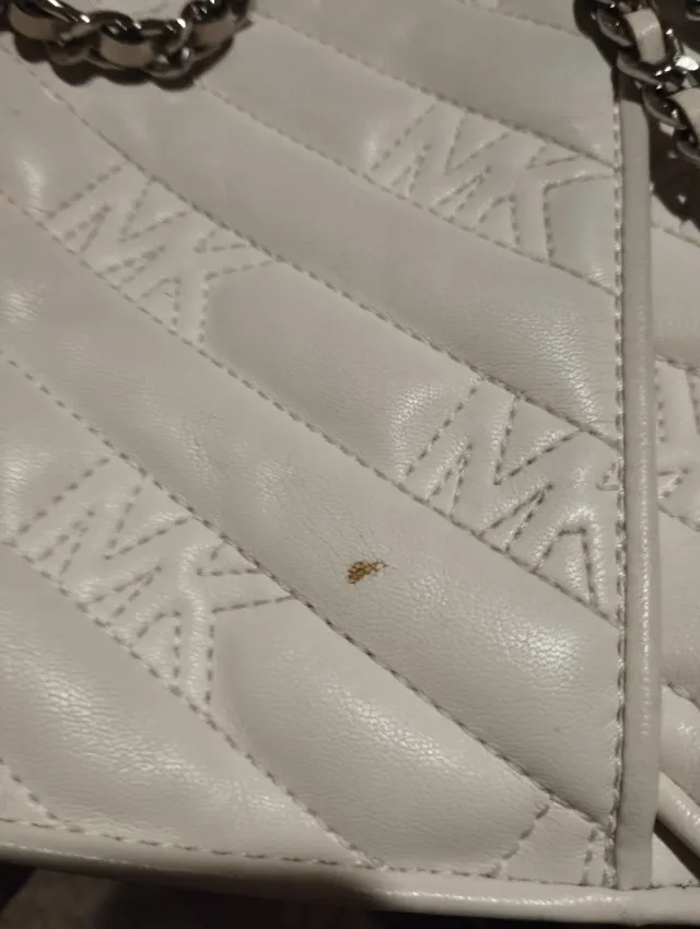 Borsetta Michael Kors bianca trapuntata