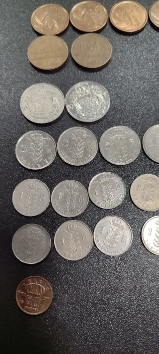 Lote 24 monedas Bélgica
