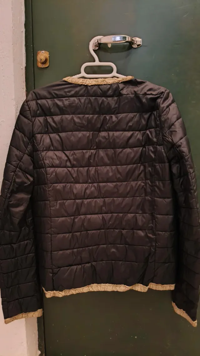 Chaqueta Mango Beige y Azul Marino Mujer Talla S