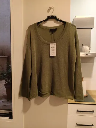 Jersey Zara Verde Oliva Talla M