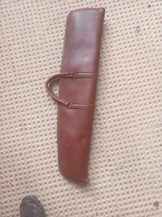 Funda para escopeta de cuero piel