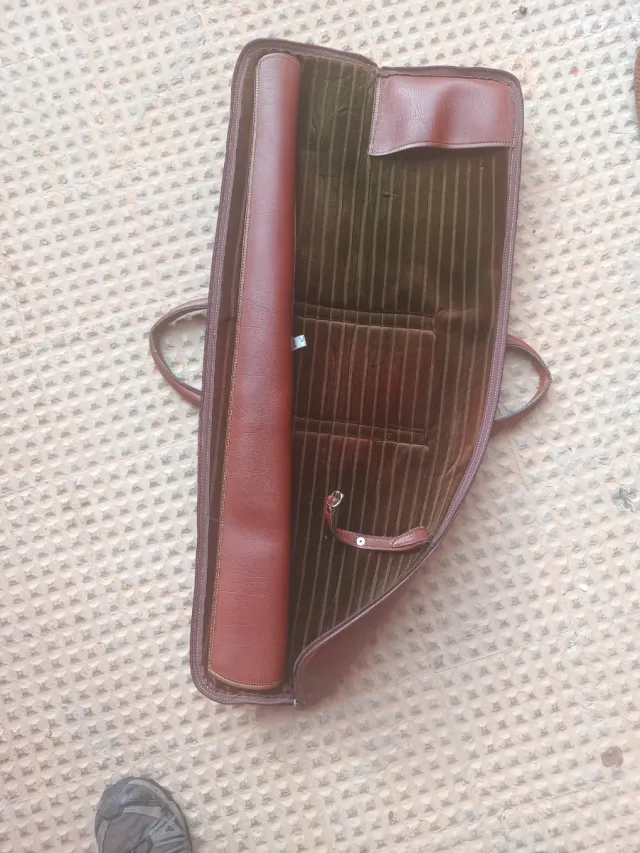Funda para escopeta de cuero piel