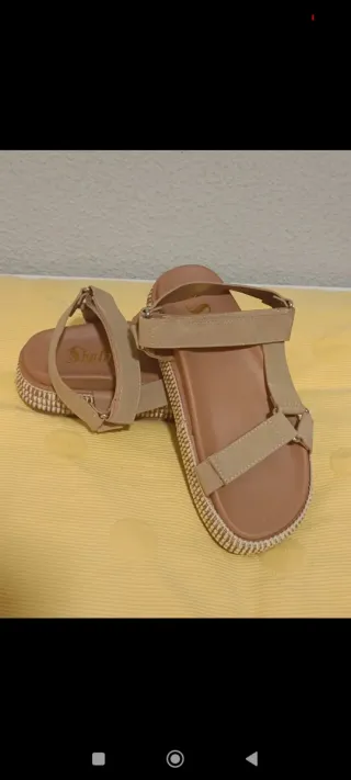 Sandalias plataforma Shein beige