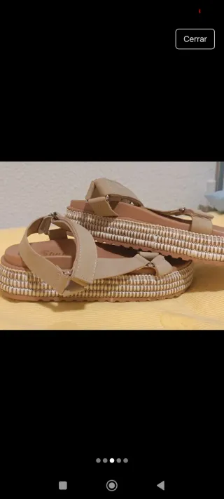 Sandalias plataforma Shein beige