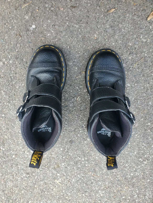 Dr Martens Devon Flower Buckle Platform