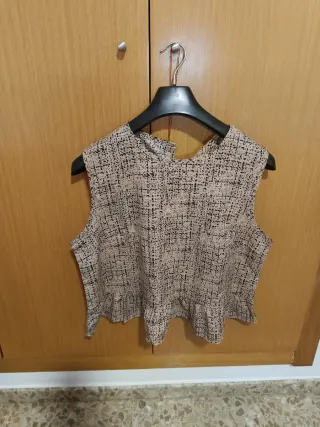 Conjunto 3 piezas mujer beige/negro