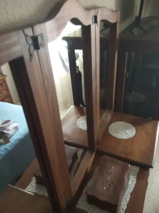 Mueble tocador coqueta de madera