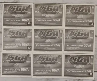 Cromos Levante UD Liga Este 2007-2008