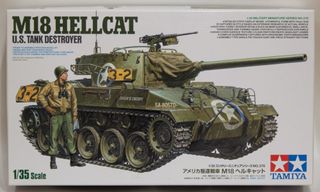TAMIYA. M18 HELLCAT. U.S. TANK DESTROYER. 1:35.