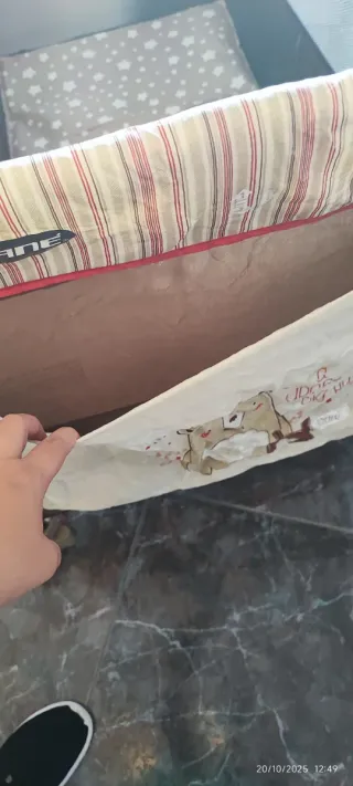 Cuna de viaje Jane Duo Level Marrón y Rojo