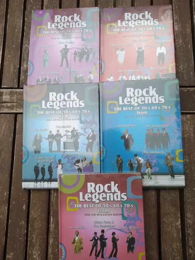 Lote 5 Libros-Disco Rock Legends