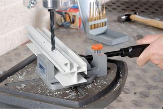 Tornillo de banco para taladro columna