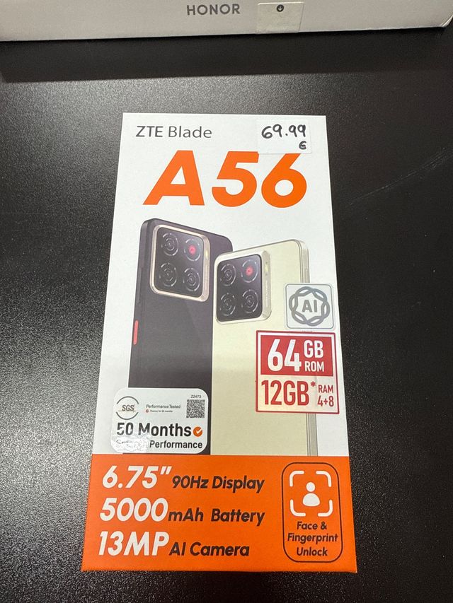 ZTE Blade A56 64GB - 2 años de garantía 