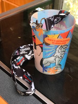 Vaso plástico con lanyard Food Truck Pilares