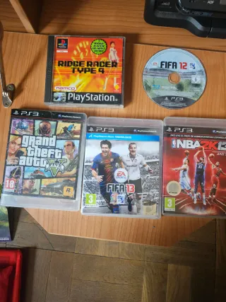 PS3 FIFA, GTA, NBA, estos 5€ c/u
(Ridge Racer 15€