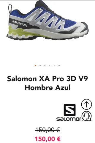 Salomon XA Pro 3D V9 Hombre Azul
