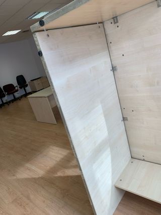Mesas de oficina madera y metal