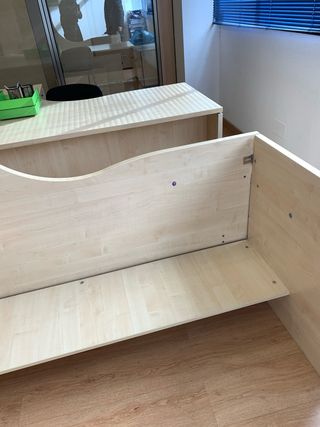 Mesas de oficina madera y metal