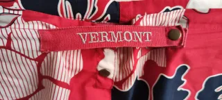 Short VERMONT flores rojo y blanco