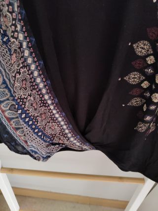 Camiseta Desigual Negra Talla XS